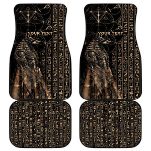 Personalized Egyptian God Anubis Car Mats Jackal Headed Deity Ancient Egypt Mythology Gilded