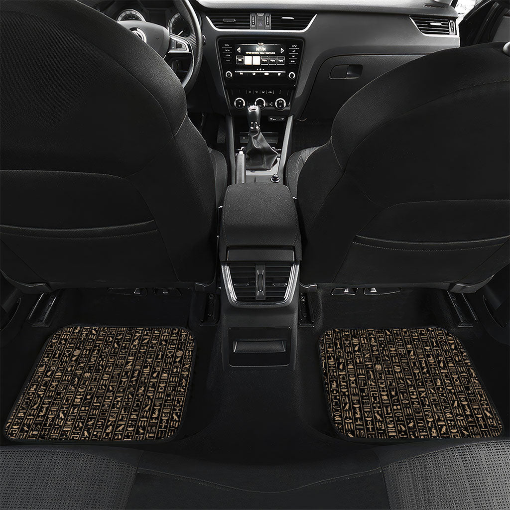 Personalized Egyptian God Anubis Car Mats Jackal Headed Deity Ancient Egypt Mythology Gilded