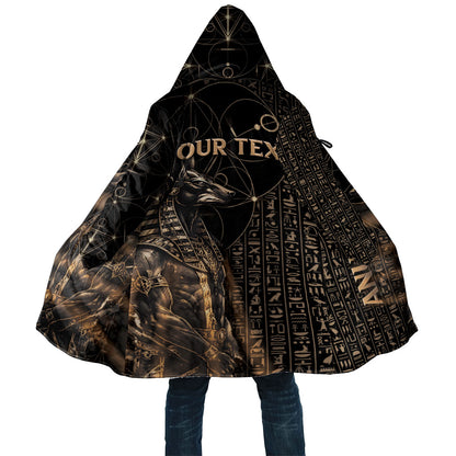 Personalized Egyptian God Anubis Cloak Jackal Headed Deity Ancient Egypt Mythology Gilded