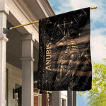 Egyptian God Anubis Garden Flag Jackal Headed Deity Ancient Egypt Mythology Gilded