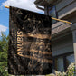 Egyptian God Anubis Garden Flag Jackal Headed Deity Ancient Egypt Mythology Gilded