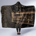 Egyptian God Anubis Hooded Blanket Jackal Headed Deity Ancient Egypt Mythology Gilded