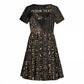 Personalized Egyptian God Anubis Kid Short Sleeve Dress Jackal Headed Deity Ancient Egypt Mythology Gilded