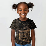 Personalized Egyptian God Anubis Kid T shirt Jackal Headed Deity Ancient Egypt Mythology Gilded