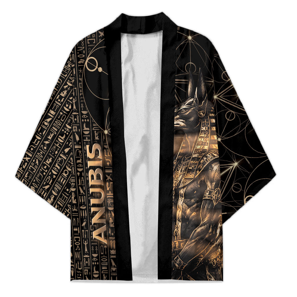Personalized Egyptian God Anubis Kimono Jackal Headed Deity Ancient Egypt Mythology Gilded
