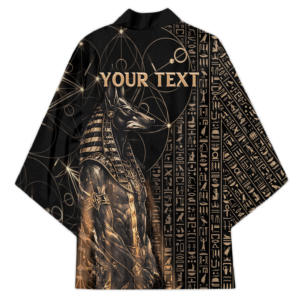 Personalized Egyptian God Anubis Kimono Jackal Headed Deity Ancient Egypt Mythology Gilded