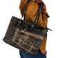 Egyptian God Anubis Leather Tote Bag Jackal Headed Deity Ancient Egypt Mythology Gilded