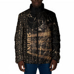 Personalized Egyptian God Anubis Padded Jacket Jackal Headed Deity Ancient Egypt Mythology Gilded