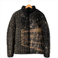 Personalized Egyptian God Anubis Padded Jacket Jackal Headed Deity Ancient Egypt Mythology Gilded