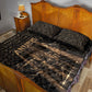 Egyptian God Anubis Quilt Bed Set Jackal Headed Deity Ancient Egypt Mythology Gilded