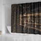 Egyptian God Anubis Shower Curtain Jackal Headed Deity Ancient Egypt Mythology Gilded