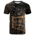 Personalized Egyptian God Anubis T shirt Jackal Headed Deity Ancient Egypt Mythology Gilded