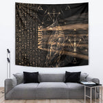 Egyptian God Anubis Tapestry Jackal Headed Deity Ancient Egypt Mythology Gilded