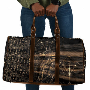 Egyptian God Anubis Travel Bag Jackal Headed Deity Ancient Egypt Mythology Gilded