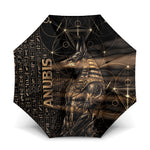 Egyptian God Anubis Umbrella Jackal Headed Deity Ancient Egypt Mythology Gilded