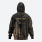 Personalized Egyptian God Anubis Zip Hoodie Jackal Headed Deity Ancient Egypt Mythology Gilded