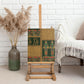 Egyptian God Osiris Canvas Wall Art Green Pharaonic Hieroglyphic Patterns
