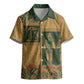 Egyptian God Osiris Kid Hawaiian Shirt Green Pharaonic Hieroglyphic Patterns