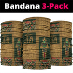 Egyptian God Osiris Neck Gaiter Green Pharaonic Hieroglyphic Patterns