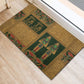 Egyptian God Osiris Rubber Doormat Green Pharaonic Hieroglyphic Patterns