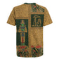 Egyptian God Osiris Rugby Jersey Green Pharaonic Hieroglyphic Patterns