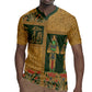 Egyptian God Osiris Rugby Jersey Green Pharaonic Hieroglyphic Patterns