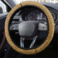 Egyptian God Osiris Steering Wheel Cover Green Pharaonic Hieroglyphic Patterns