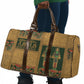 Egyptian God Osiris Travel Bag Green Pharaonic Hieroglyphic Patterns