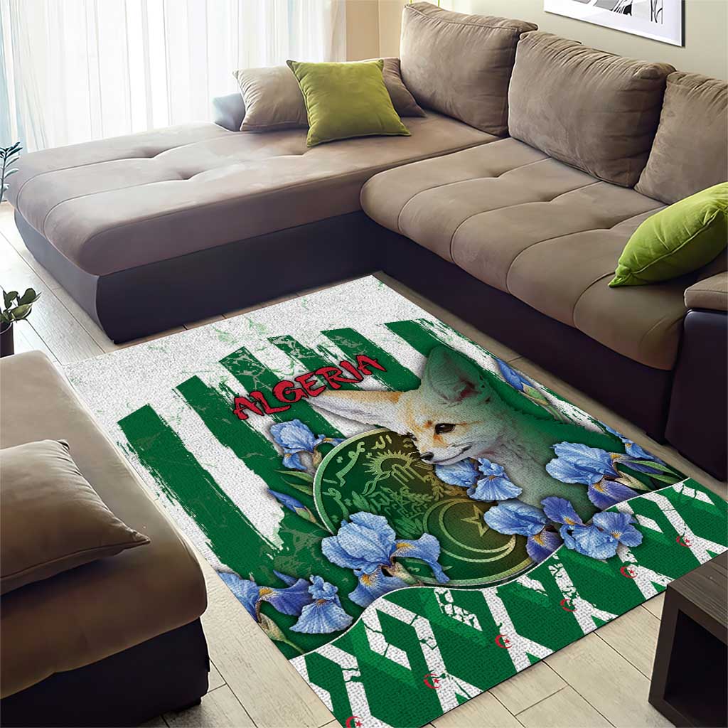 Algeria Area Rug Fennec And Iris Grunge Style - African Pride
