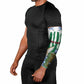 Personalized Algeria Arm Sleeves Fennec And Iris Grunge Style - African Pride