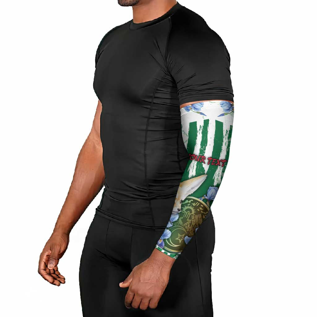 Personalized Algeria Arm Sleeves Fennec And Iris Grunge Style - African Pride
