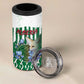 Personalized Algeria 4 in 1 Can Cooler Tumbler Fennec And Iris Grunge Style - African Pride