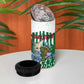 Personalized Algeria 4 in 1 Can Cooler Tumbler Fennec And Iris Grunge Style - African Pride