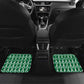 Personalized Algeria Car Mats Fennec And Iris Grunge Style - African Pride