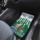 Personalized Algeria Car Mats Fennec And Iris Grunge Style - African Pride