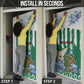 Personalized Algeria Door Cover Fennec And Iris Grunge Style - African Pride