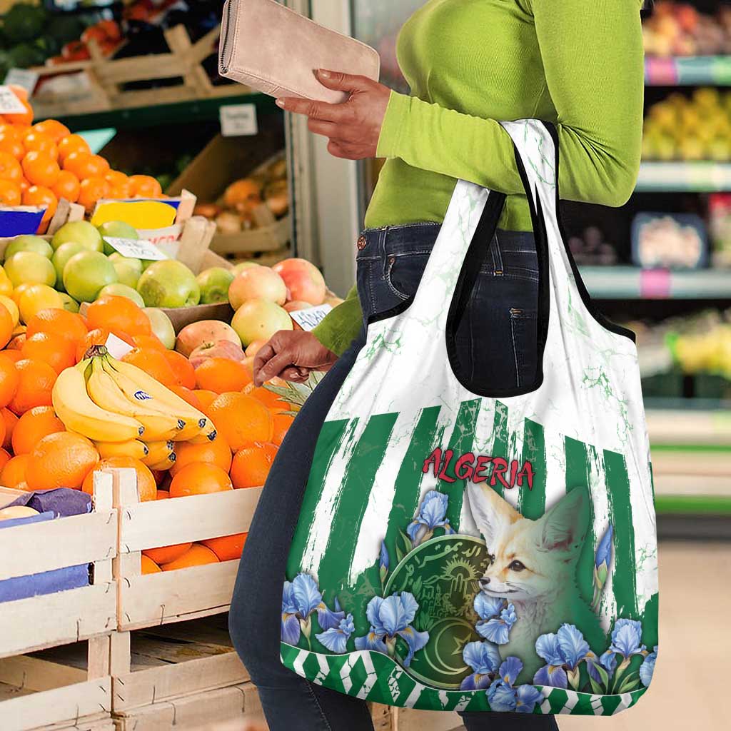 Algeria Grocery Bag Fennec And Iris Grunge Style - African Pride