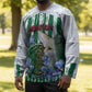 Personalized Algeria Hockey Jersey Fennec And Iris Grunge Style - African Pride
