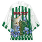 Personalized Algeria Kimono Fennec And Iris Grunge Style - African Pride