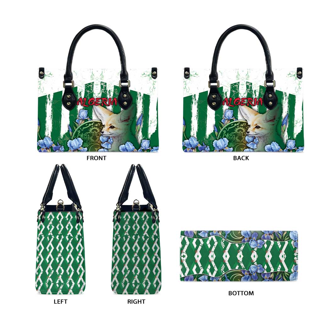 Algeria Leather Bag Fennec And Iris Grunge Style - African Pride