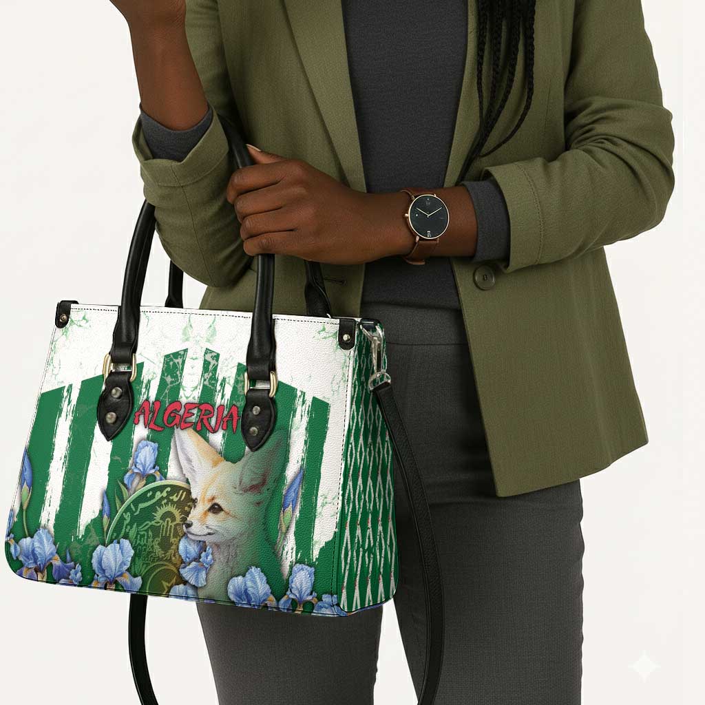 Algeria Leather Bag Fennec And Iris Grunge Style - African Pride