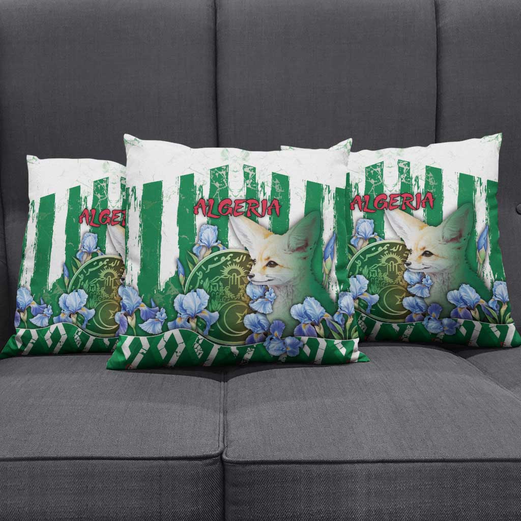 Algeria Pillow Cover Fennec And Iris Grunge Style - African Pride