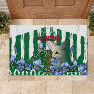 Algeria Rubber Doormat Fennec And Iris Grunge Style - African Pride