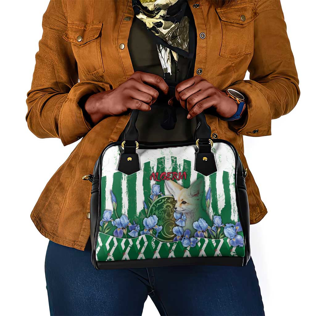 Algeria Shoulder Handbag Fennec And Iris Grunge Style - African Pride