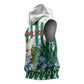 Personalized Algeria Sleeveless Hoodie Fennec And Iris Grunge Style - African Pride