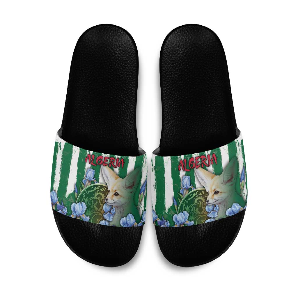 Algeria Slide Sandals Fennec And Iris Grunge Style - African Pride