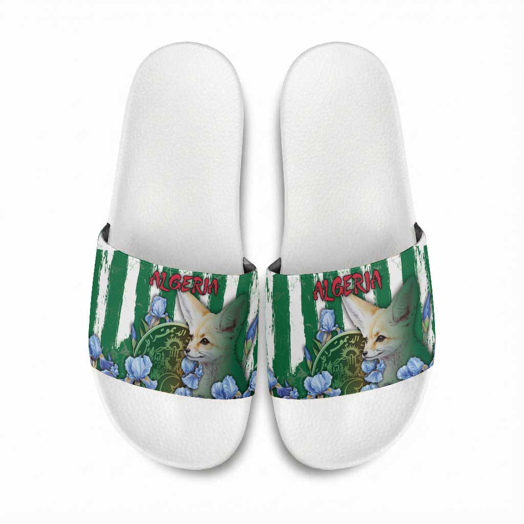 Algeria Slide Sandals Fennec And Iris Grunge Style - African Pride