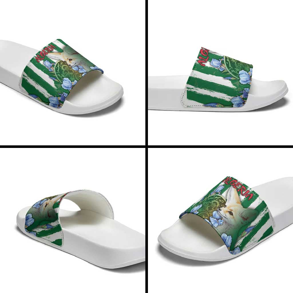 Algeria Slide Sandals Fennec And Iris Grunge Style - African Pride