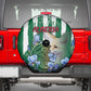 Algeria Spare Tire Cover Fennec And Iris Grunge Style - African Pride