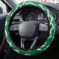 Algeria Steering Wheel Cover Fennec And Iris Grunge Style - African Pride